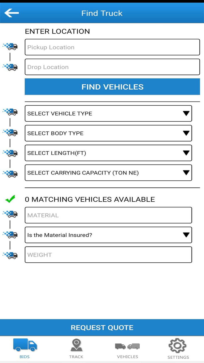 TruckHello - Truck Booking App