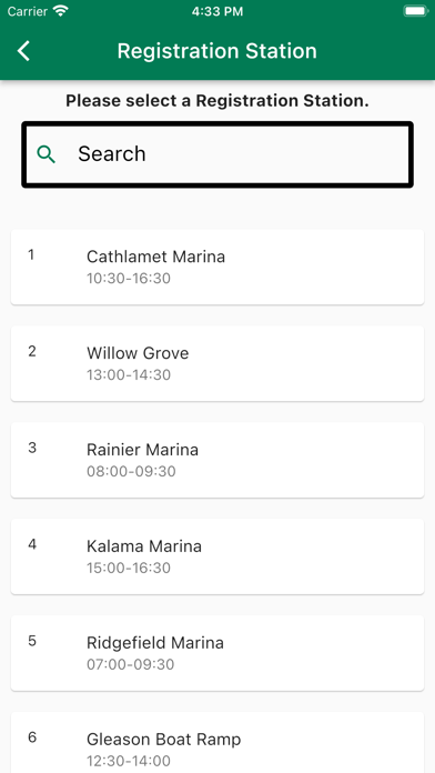 Pikeminnow Registration Screenshot