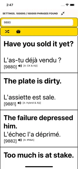 Game screenshot Speak French - 100,000 Phrases hack