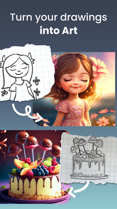 Screenshot #1 pour Sketch AI: Drawing to Art