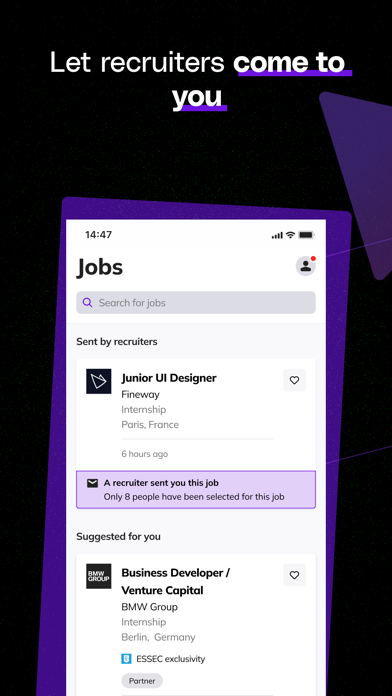 JobTeaser - jobs for students Screenshot