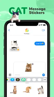 message stickers: cat emoticon iphone screenshot 3