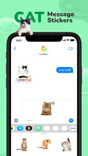 Capture d'écran de Message Stickers: Cat Emoticon sur iPhone 3