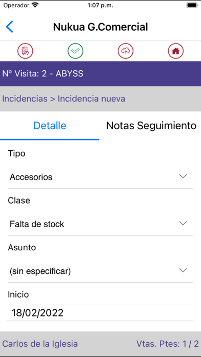 Nukua Gestor Comercial Screenshot