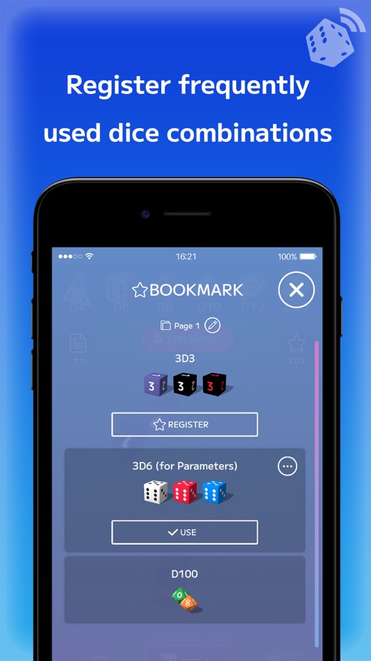 #6. Remote Dice 3D - Share Result! (iOS) Podle: Amagamina Games, Inc.