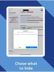 DataHide - PDF Anonymization ipad bilder 2