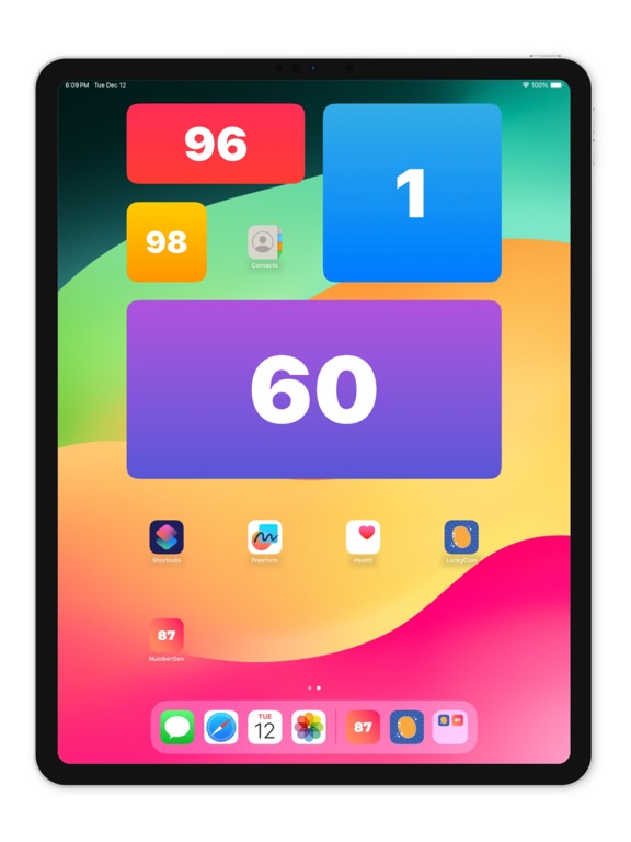 Random Number Generator App! iPad screenshot 4 - Utilities app