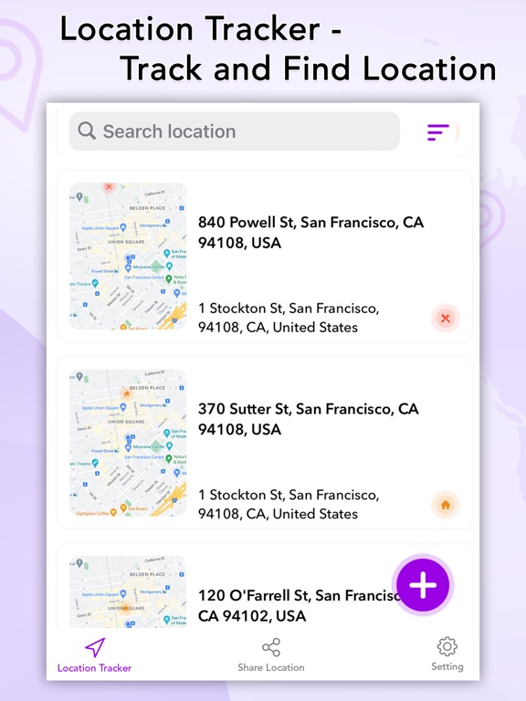 Screenshot #4 pour Location Tracker - GPS Tracker