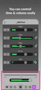 MIDI Player with Mixer screenshot #3 for iPhone