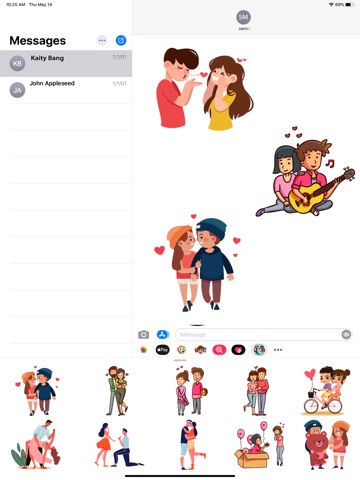 Love Couple Emojisのおすすめ画像2