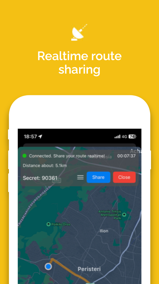 #2. Snail - Realtime Route Sharing (iOS) 由: MindIT