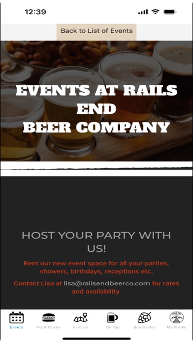 Rails End Beer Company Screenshot