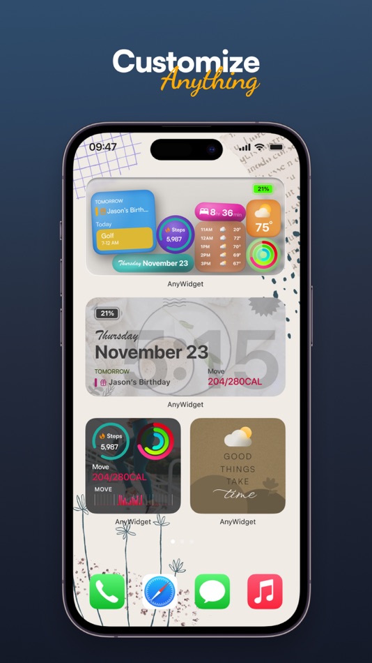 #4. Any Widget... Literally Any. (iOS) Podle: Abstrakt Group Abstrakt, LLC