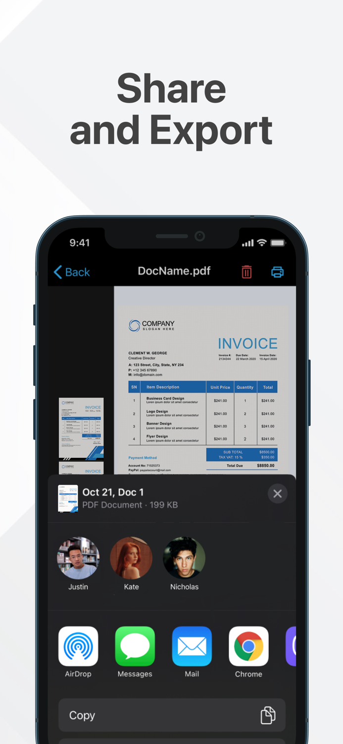 PDF Scanner App and Document