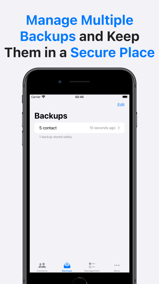#3. Contacts Backup Transfer Share (iOS) 由: Optimize IT
