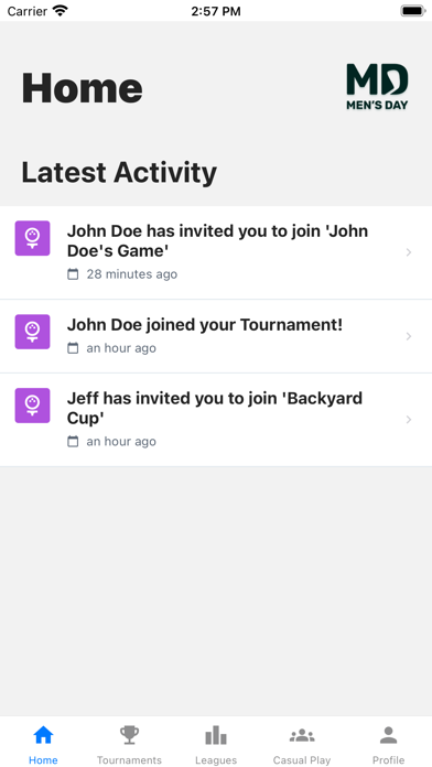 Men's Day Golf Screenshot