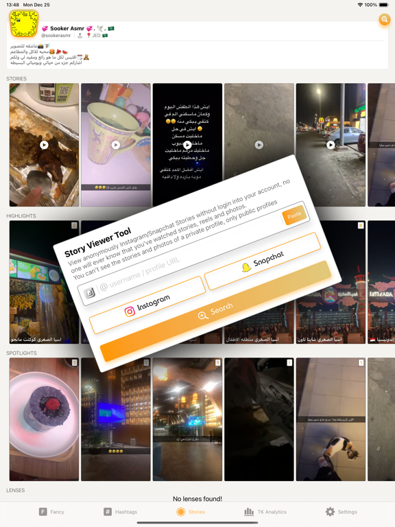 Screenshot #4 pour Fancy: Story Viewer & Saver