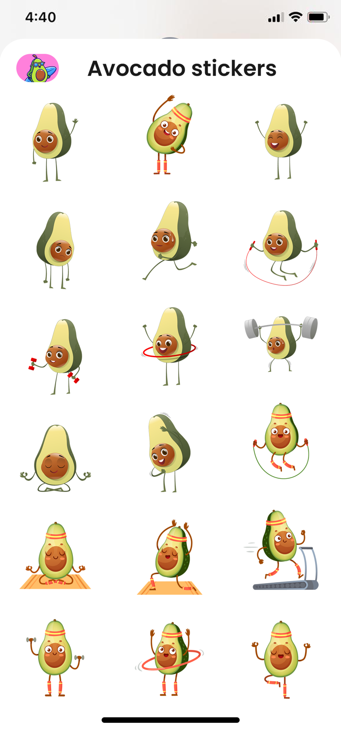 Avocado Stickers