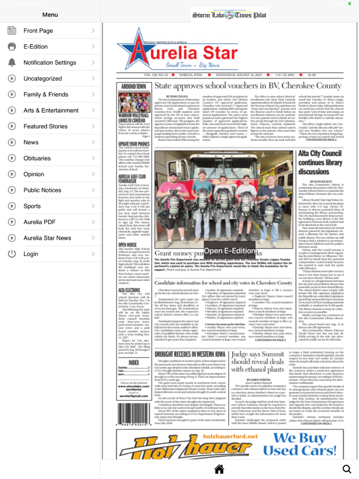 Storm Lake Times Pilot