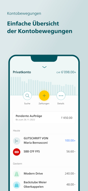 ‎PostFinance App Screenshot