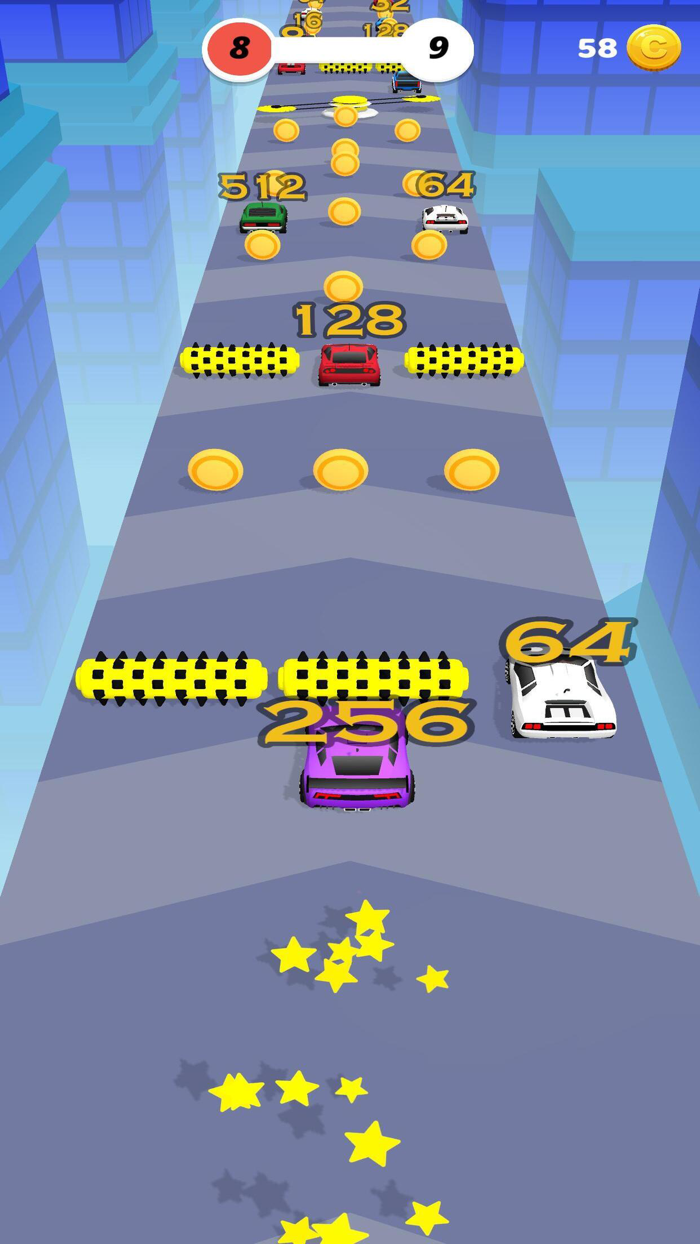 2048 Car Race