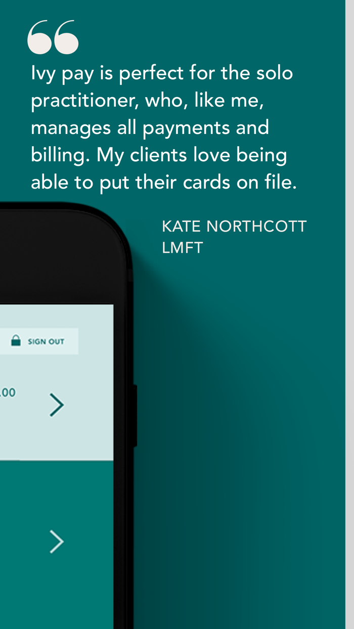 Ivy Pay - Therapist app