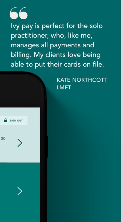 Ivy Pay - Therapist app