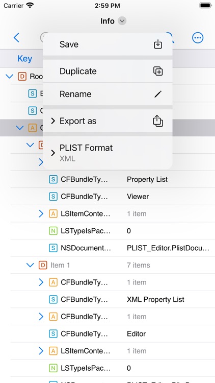 PLIST Editor Mobile screenshot-4
