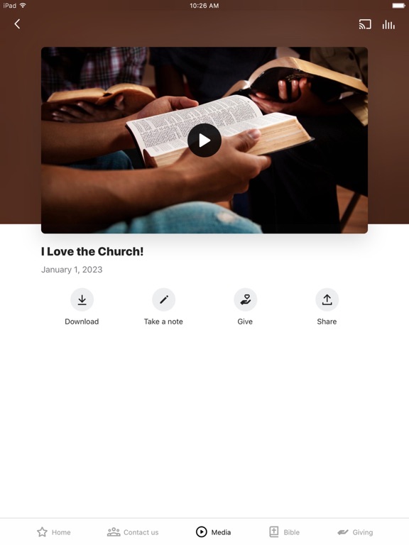 Catlin Church iPad screenshot 3 - Education app