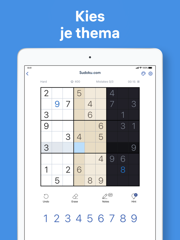 Sudoku.com - Logica-puzzel iPad app afbeelding 7