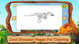 dinosaur coloring pages puzzle iphone screenshot 2