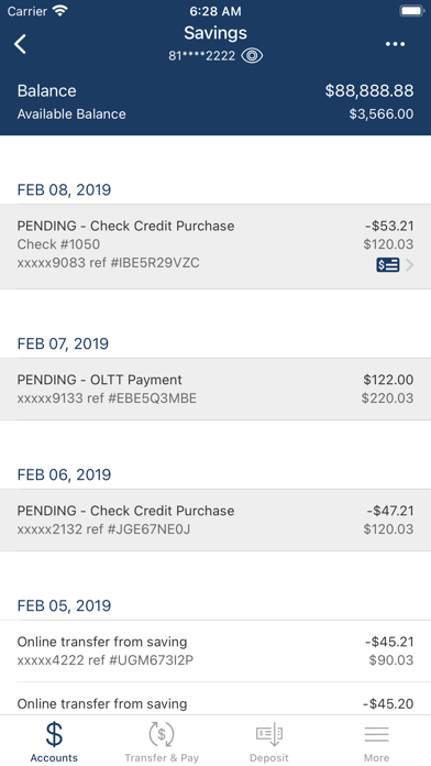 Foothills Federal Credit Union Screenshot