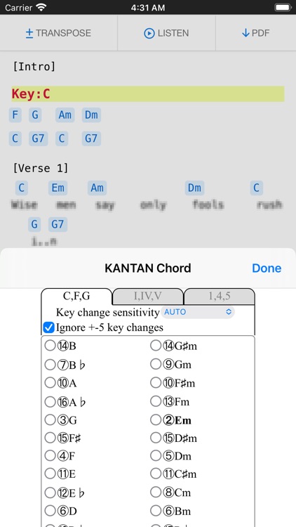 KANTAN Chord screenshot-3