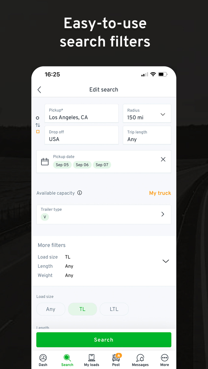 Find Truck Loads - Load Board
