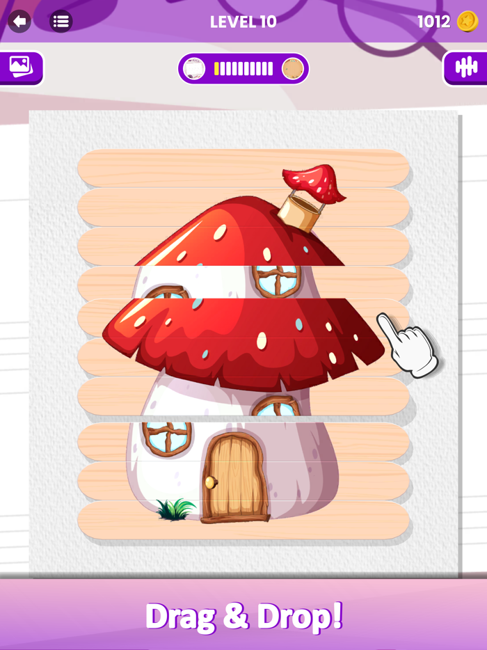 Popsicle Stick Sort Art Puzzle