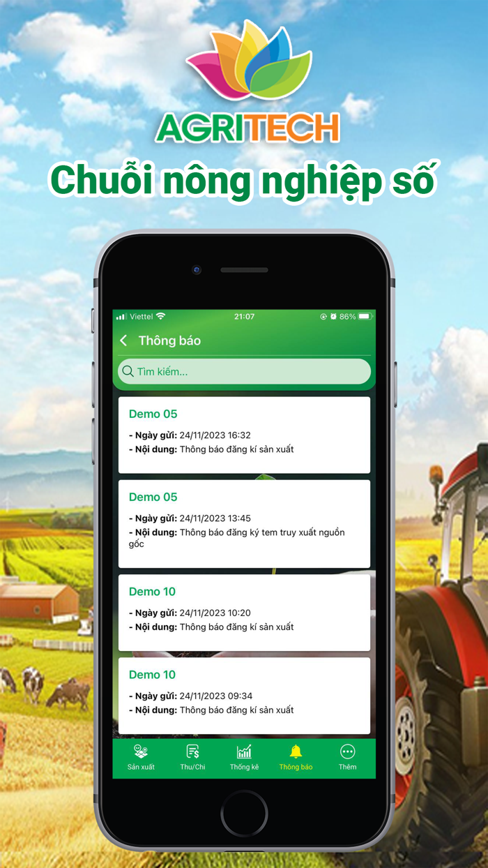 AgriTech-Chuỗi nông nghiệp số