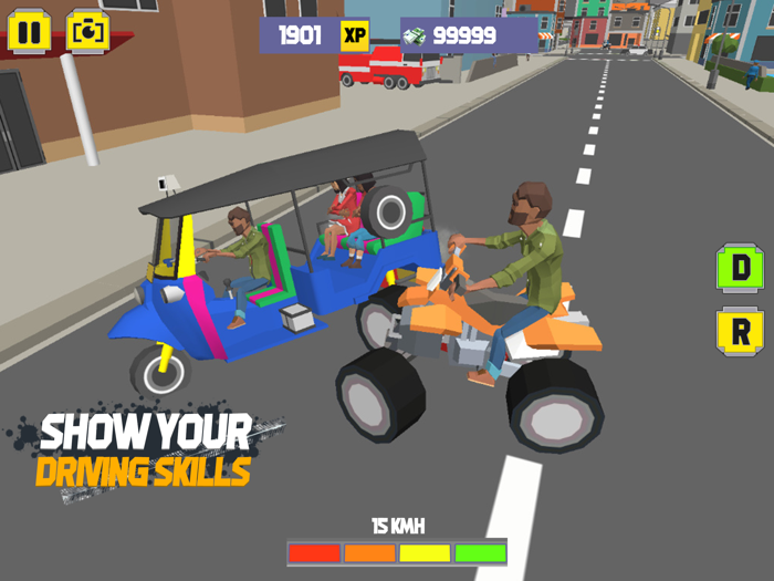 ATV QuadBike Driver Crazy Town