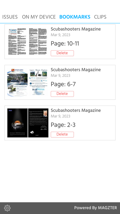 Scubashooters Magazine Screenshot