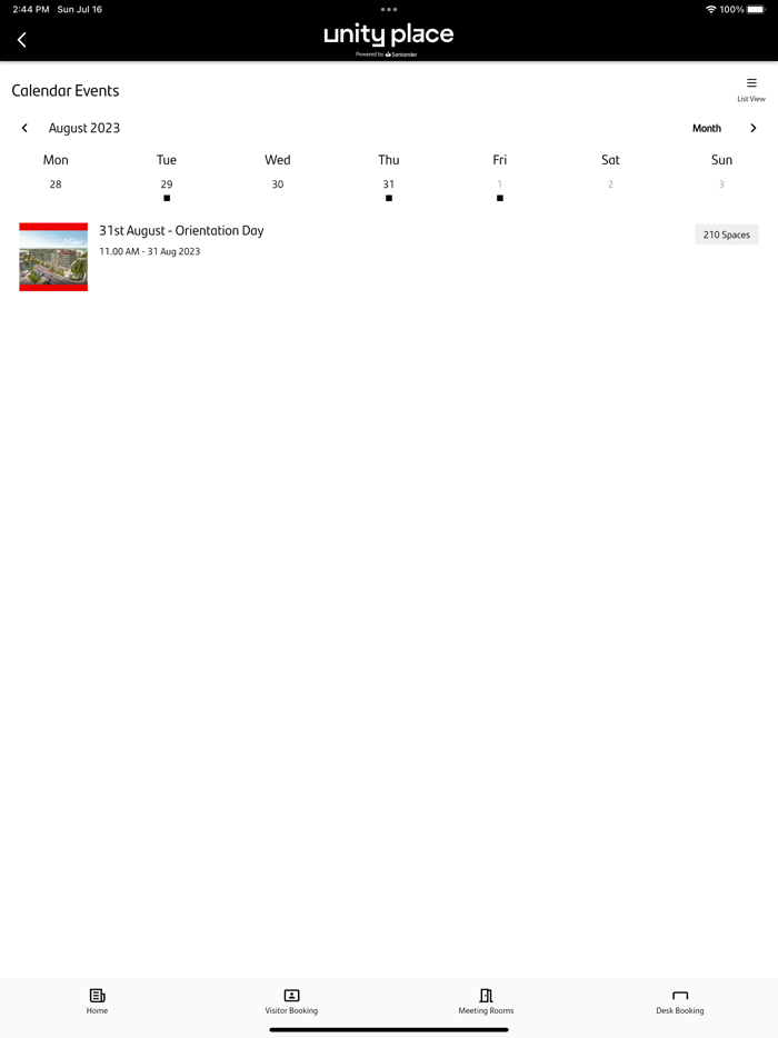 Unity Place Workspace