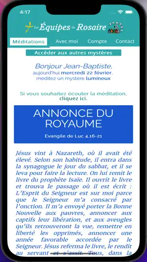 EquipesRosaire screenshot 2