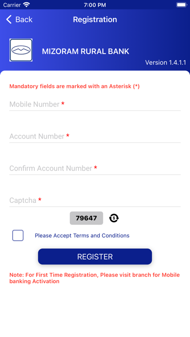 Mizoram Rural Mobile Banking Screenshot