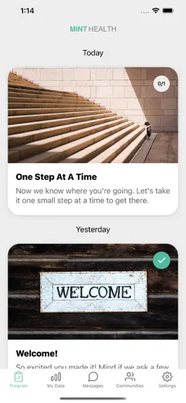 Game screenshot Mint Health Coach apk