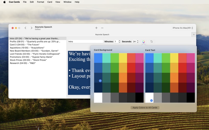 Screenshot #2 pour Cue Cards