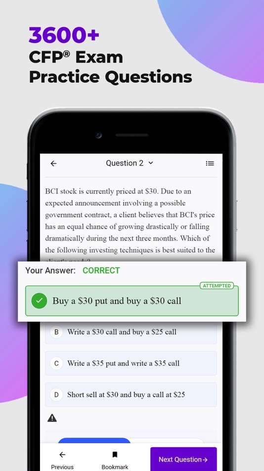 #1. CFP Exam Prep App by Achieve (iOS) 由: MCQdb LLC