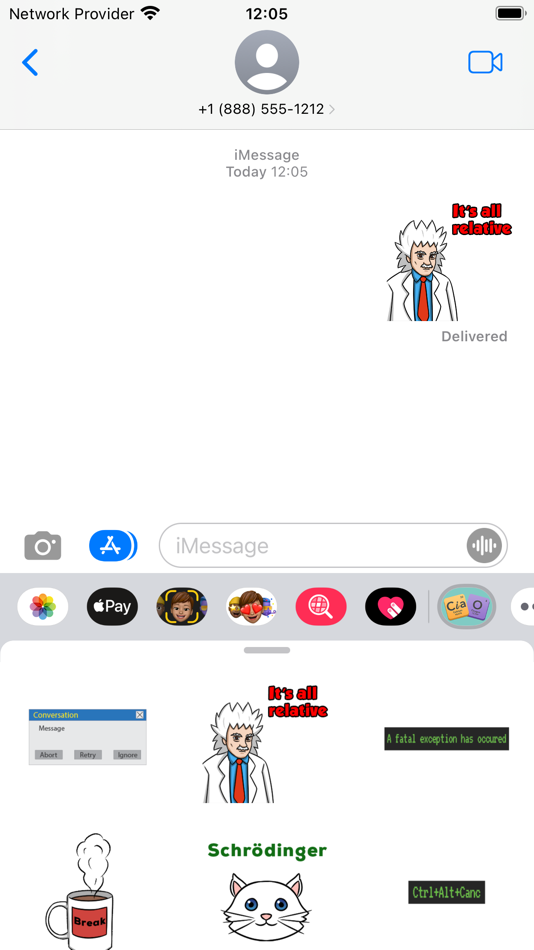 #2. Nerd Cult Stickers (iOS) 由: alessandro ferlin