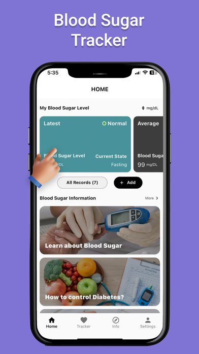 Blood Sugar Tracker: Diabetes Screenshot
