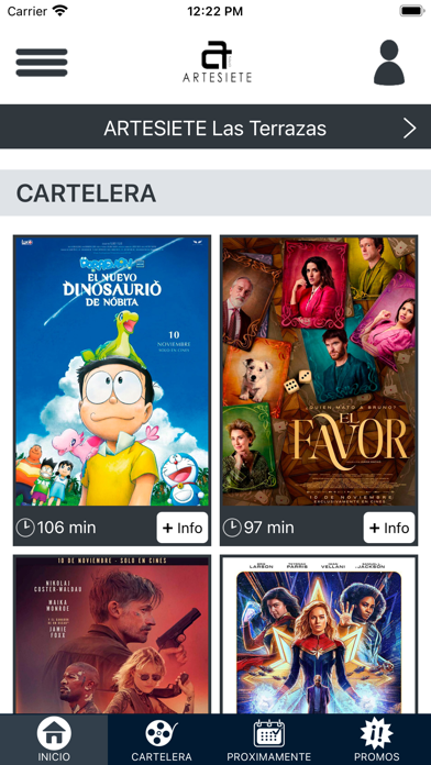 Artesiete Cines Screenshot