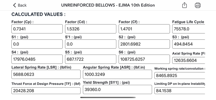 Bellows Design Software