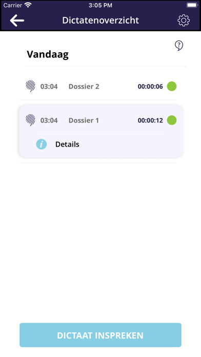 Emma Handson Mobiel Dicteren Screenshot
