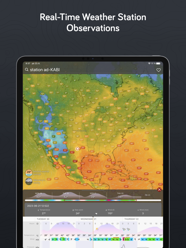 ‎Windy.com - Météo et radar Capture d'écran